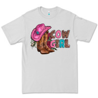 Dove Grey valentine day boots hat and roses Premium Tee - AdoDesignShop