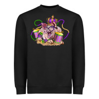 Black Mardi Gras pig Heavyweight Sweatshirt - LillyAllenDesigns