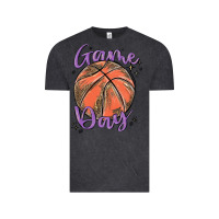 Vintage Black game day Vintage Tee - MaliasSmallBusiness