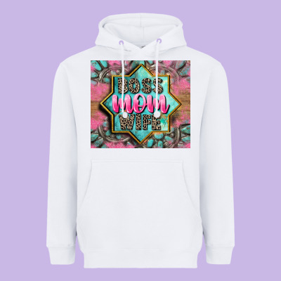 Boss Mom Wife Heavyweight Hoodie Designed By Cowgirlartshop