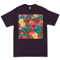 Plum hatched egg easter chicks seamless pattern Premium Tee - Artiststas