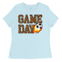 Baby Blue game day soccer Ladies Tee - JahusDesignShop
