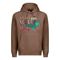 Chestnut coffee scrubs and rubber gloves Premium Hoodie - CowGirlArtShop