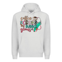 Dove Grey coffee scrubs and rubber gloves Premium Hoodie - CowGirlArtShop