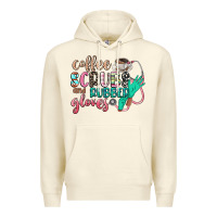 Sandshell coffee scrubs and rubber gloves Premium Hoodie - CowGirlArtShop
