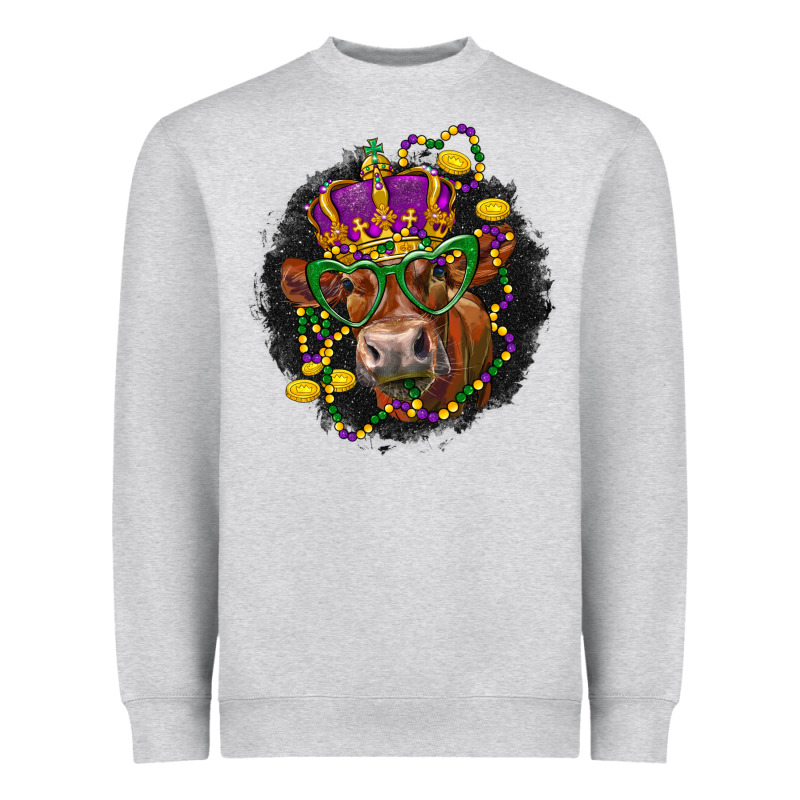 Mardi Gras Red Angus Heavyweight Sweatshirt by LillyAllenDesigns | Teevron