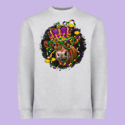 Mardi Gras Red Angus Heavyweight Sweatshirt Designed By Lillyallendesigns