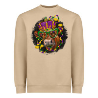Mushroom Mardi Gras red Angus Heavyweight Sweatshirt - LillyAllenDesigns