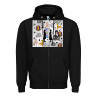 Black gothic girl and colorful girl Zipper Hoodie - TumblerDesignByShophia