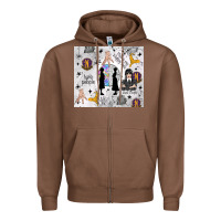 Chestnut gothic girl and colorful girl Zipper Hoodie - TumblerDesignByShophia