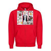 Red gothic girl and colorful girl Zipper Hoodie - TumblerDesignByShophia