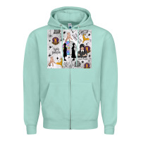 Seafoam gothic girl and colorful girl Zipper Hoodie - TumblerDesignByShophia