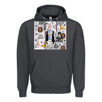 Smoke gothic girl and colorful girl Zipper Hoodie - TumblerDesignByShophia