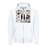 White gothic girl and colorful girl Zipper Hoodie - TumblerDesignByShophia