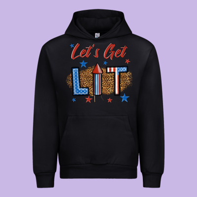 Let's Get Lit 1 Urban Hoodie Designed By Bundleandbundleshop