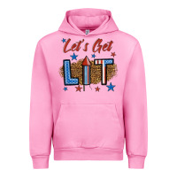 Fuchsia Pink let's get lit 1 Urban Hoodie - BundleAndBundleShop