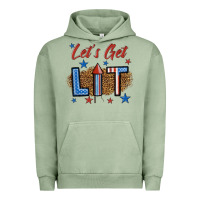 Pigment Oil Green let's get lit 1 Urban Hoodie - BundleAndBundleShop