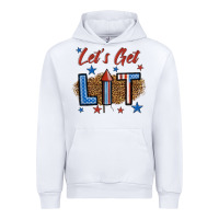White let's get lit 1 Urban Hoodie - BundleAndBundleShop