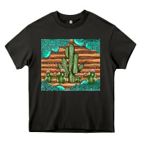 Asphalt cactus gemstone Heavy Core Tee - JahusDesignShop