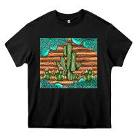 Black cactus gemstone Heavy Core Tee - JahusDesignShop