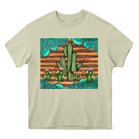 Mossy cactus gemstone Heavy Core Tee - JahusDesignShop