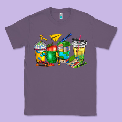 Teacher Coffee Cups Classic Tee Designed By Nancycooperartshop