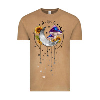 Vintage Camel moon and mushrooms with sunflower Vintage Tee - MaliasSmallBusiness