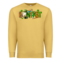 Antique Gold St. Patrick's Day Dentist Premium Sweatshirt - CowGirlArtShop