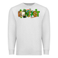 Oatmeal Heather St. Patrick's Day Dentist Premium Sweatshirt - CowGirlArtShop