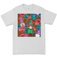 Dove Grey floral easter gnomes seamless pattern Premium Tee - Artiststas