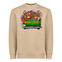 Mushroom Mardi Gras truck Heavyweight Sweatshirt - LillyAllenDesigns