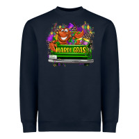 Navy Mardi Gras truck Heavyweight Sweatshirt - LillyAllenDesigns