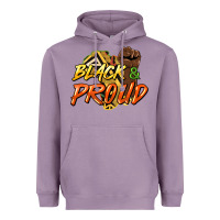 Lavender Black and proud Heavyweight Hoodie - HowdyJamesFarm