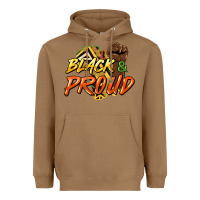 Toasted Coconut Black and proud Heavyweight Hoodie - HowdyJamesFarm