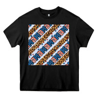 Black american mama leopard seamless pattern Heavy Core Tee - BundleAndBundleShop