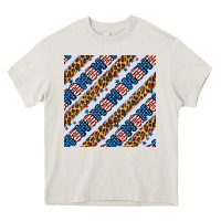 Cream american mama leopard seamless pattern Heavy Core Tee - BundleAndBundleShop