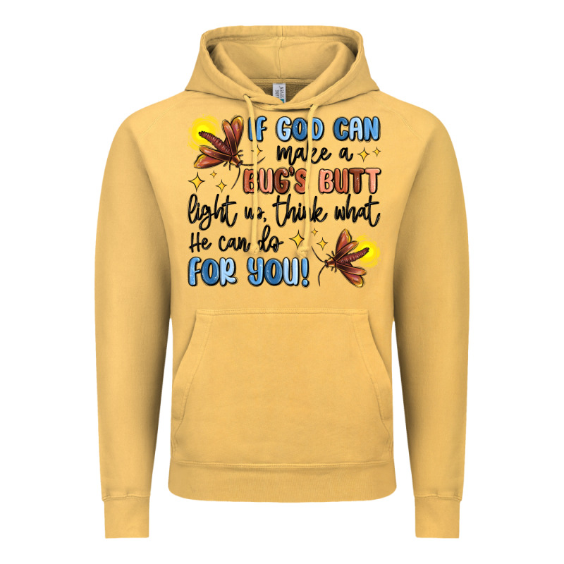 If God Can Make A Bug's Butt Light Up Vintage Hoodie by MaliasSmallBusiness | Teevron