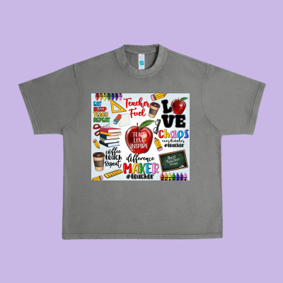 Teacher Urban Heavy Tee Designed By Maliassmallbusiness