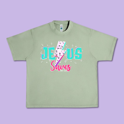 Jesus Saves Urban Heavy Tee Designed By Jahusdesignshop