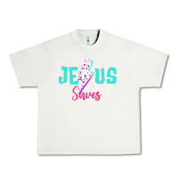 Pistachio jesus saves Urban Heavy Tee - JahusDesignShop