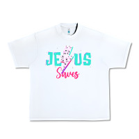 White jesus saves Urban Heavy Tee - JahusDesignShop