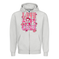 Dove Grey Love Hope Cure Cancer Awareness Zipper Hoodie - HowdyJamesFarm