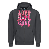 Smoke Love Hope Cure Cancer Awareness Zipper Hoodie - HowdyJamesFarm
