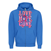 True Royal Love Hope Cure Cancer Awareness Zipper Hoodie - HowdyJamesFarm
