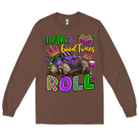 Chestnut let the good times roll with mardi gras monster tr Long Sleeve Tee - LillyAllenDesigns