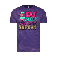 Cloud Purple eat sleep manicure repeat Vintage Tee - NancyCooperArtShop