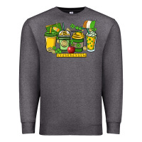 Charcoal Heather St. Patrick's Day Teacher coffee cups Premium Sweatshirt - HowdyJamesFarm