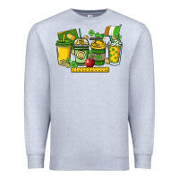 Heather Grey St. Patrick's Day Teacher coffee cups Premium Sweatshirt - HowdyJamesFarm