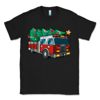 Black christmas fire truck Classic Tee - MaliasSmallBusiness