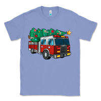 Colony Blue christmas fire truck Classic Tee - MaliasSmallBusiness